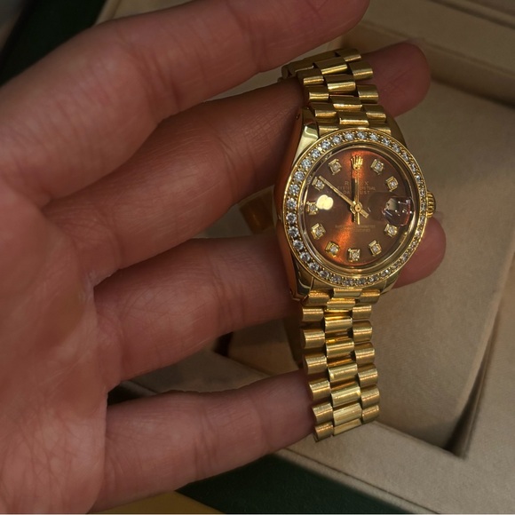 Rolex Gold and Diamond Oyster Perpetual Datejust Watch 26mm - Picture 3 of 8